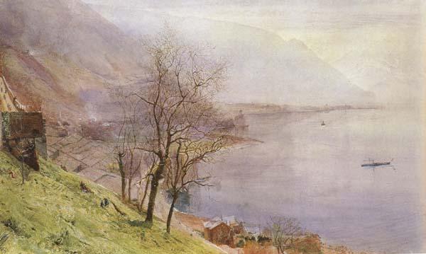John William Inchbold Vew above MOntreux (mk46) oil painting image